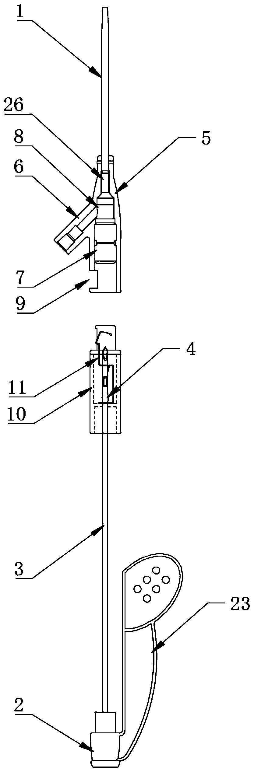 Anti-puncture remaining needle assembly