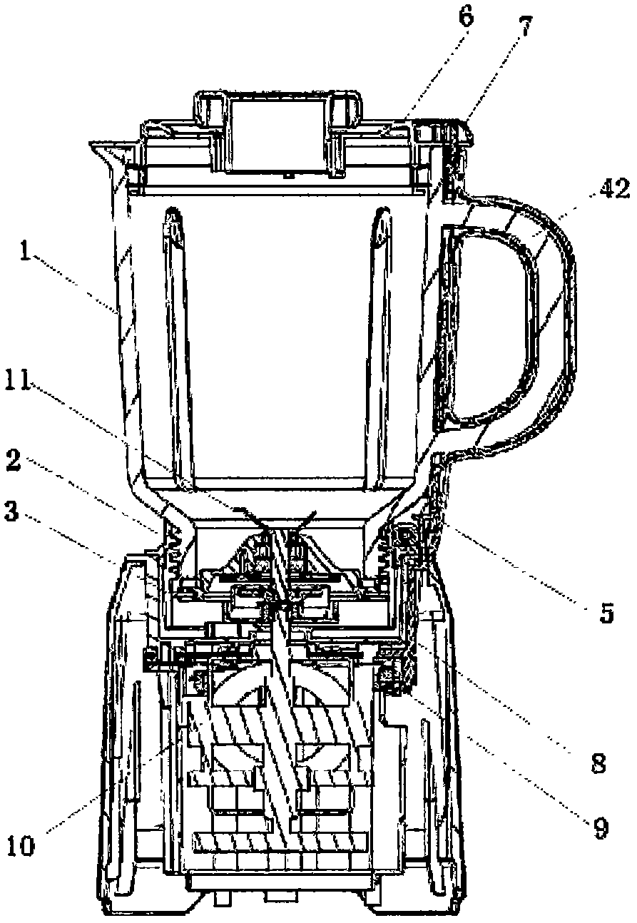 Novel stirring device facilitating installation