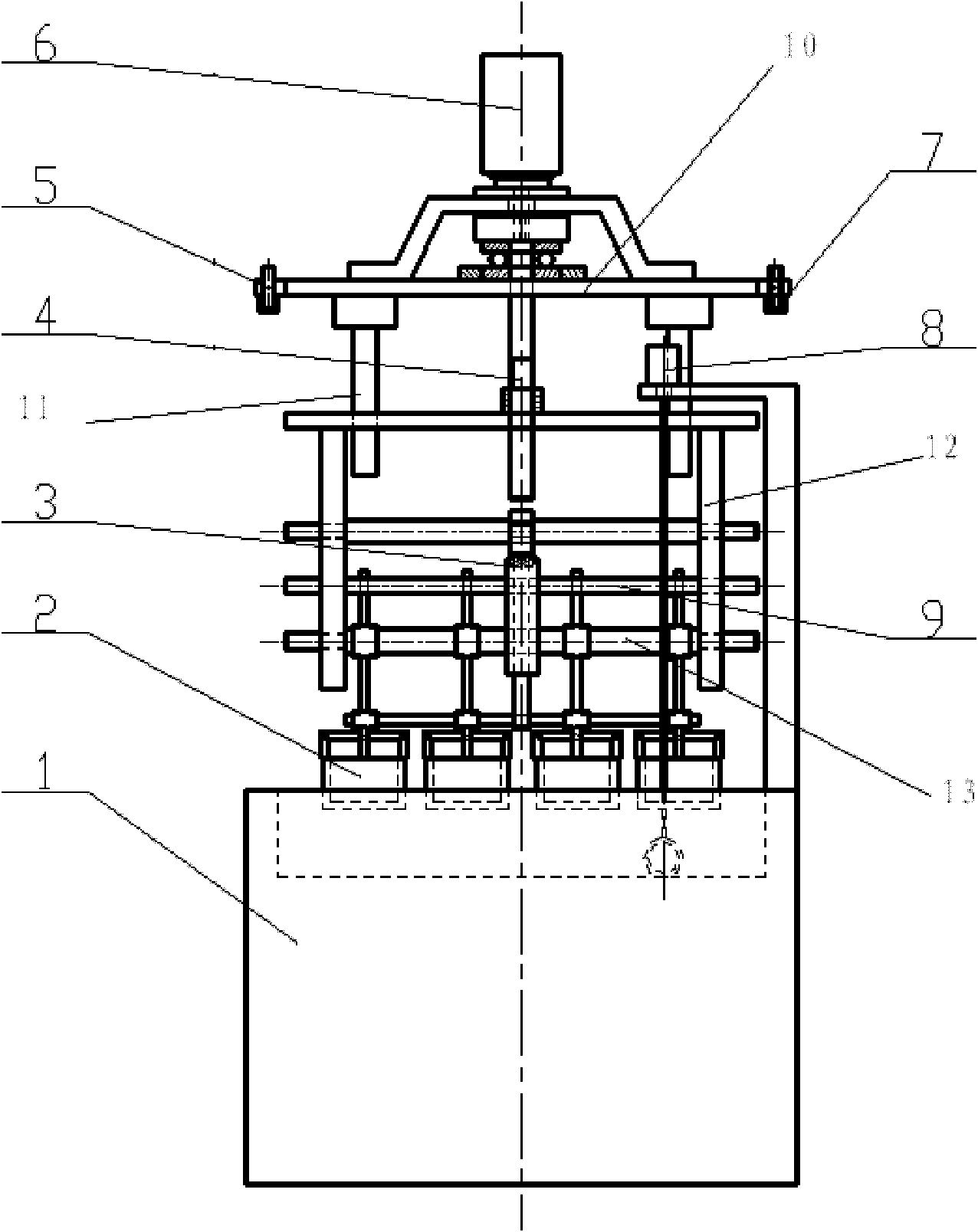 Automatic casting machine of cadmium ingot