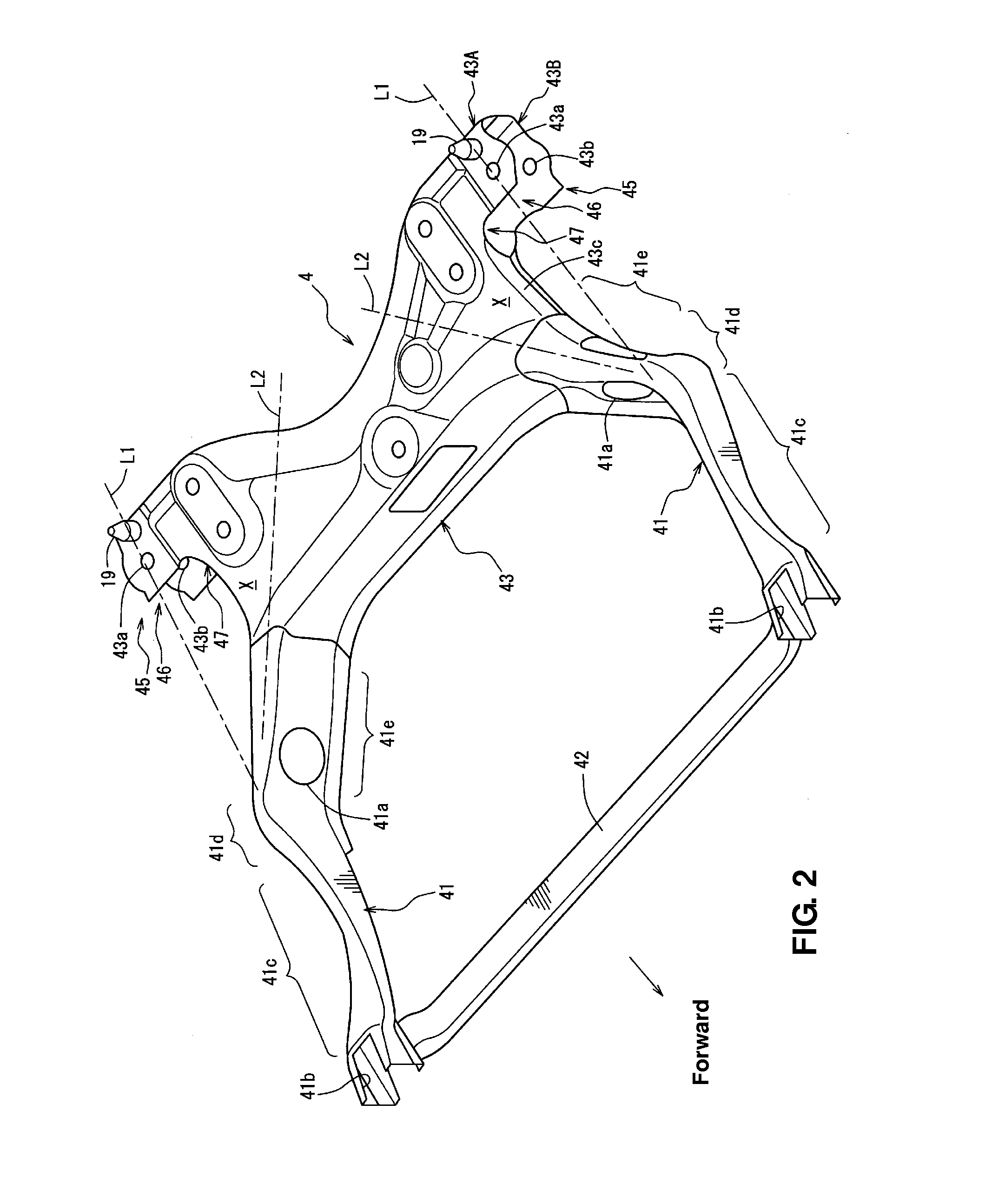 Front vehicle-body structure of vehicle