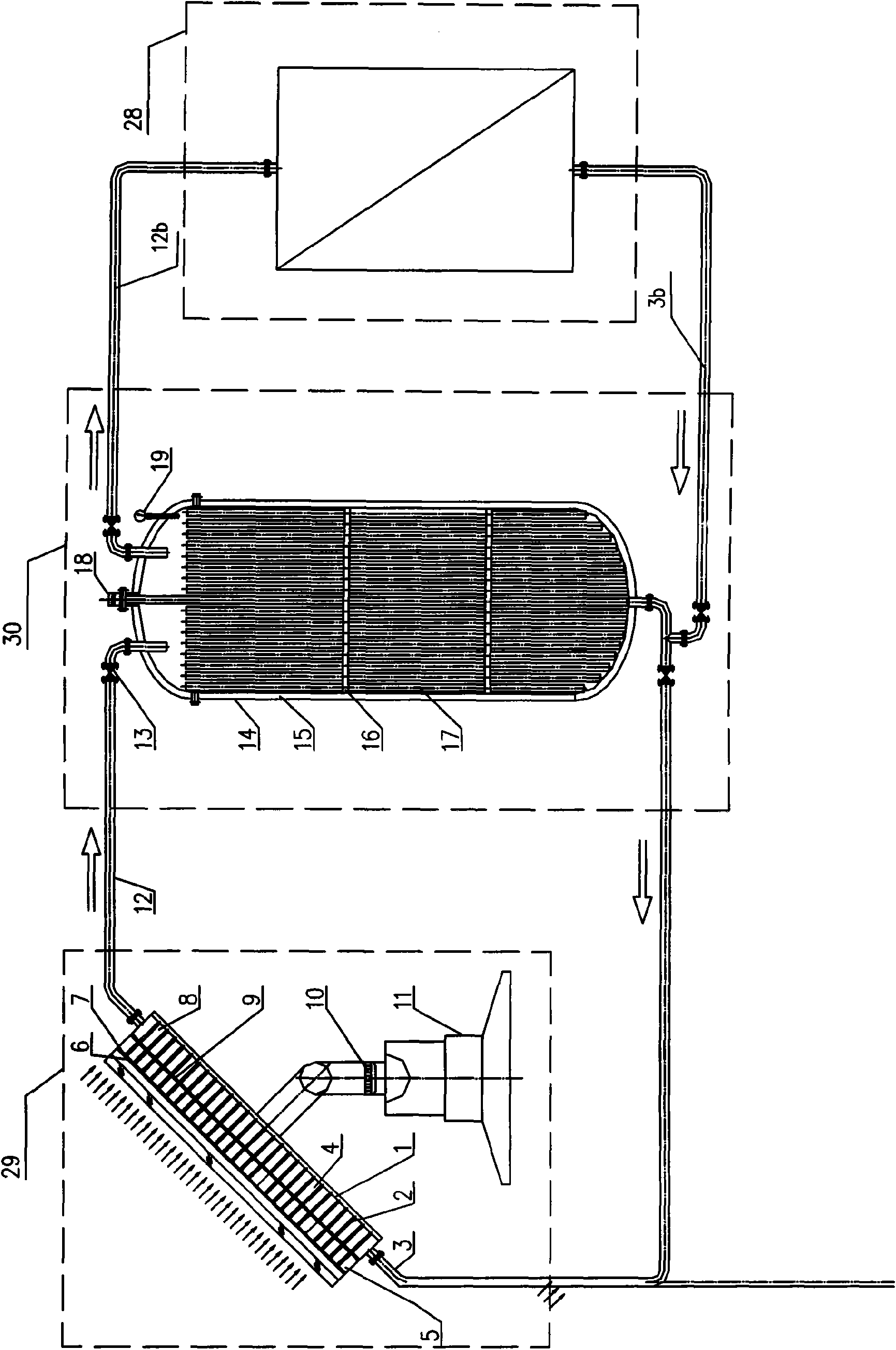 Solar energy collection, transfer and storage system