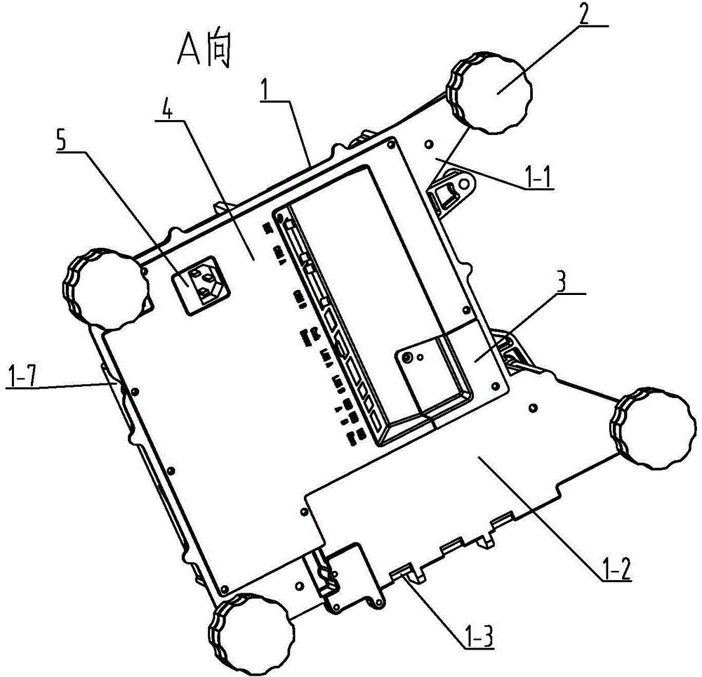 Fixing frame structure for mounting weighing sensor