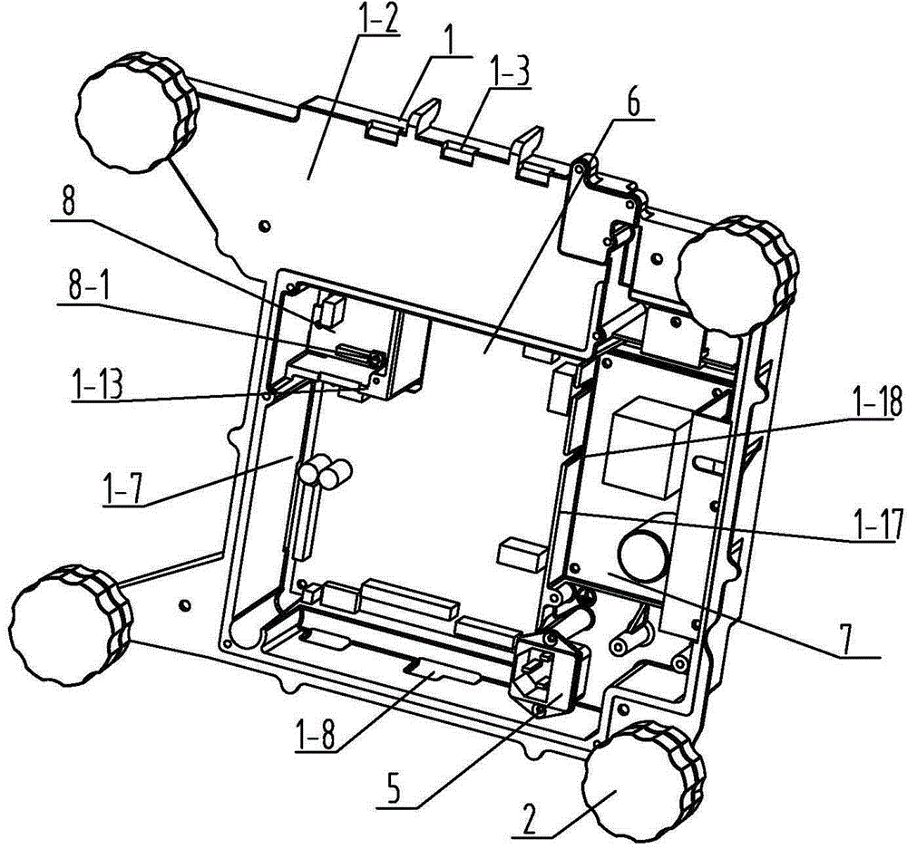 Fixing frame structure for mounting weighing sensor