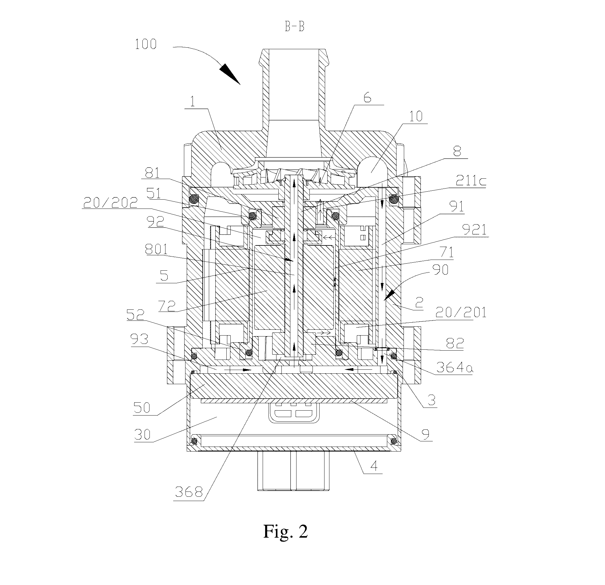 Electrically driven pump