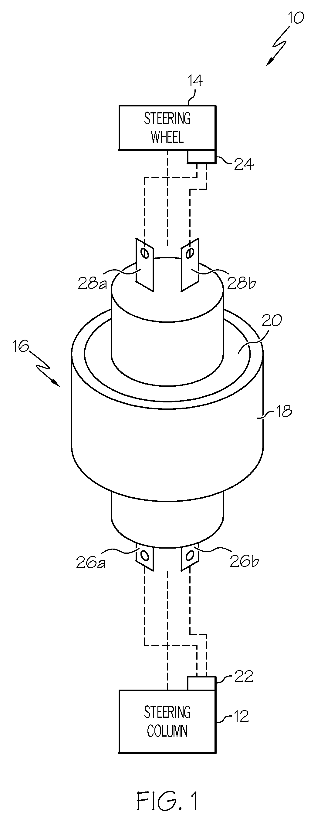 Liquid metal rotary connector apparatus for a vehicle steering wheel and column