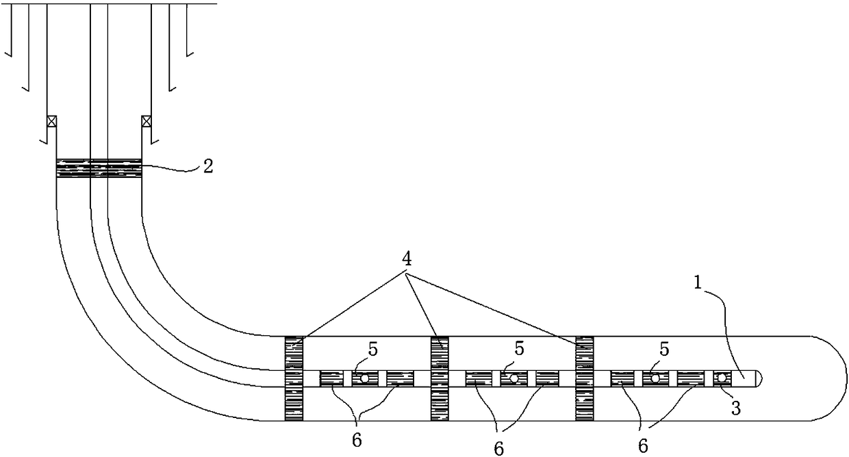 Joint implementation tubular column for fracturing and water control production and method