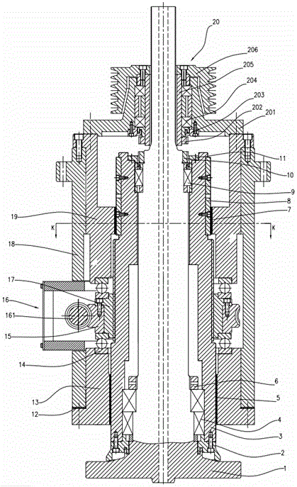 Spindle feeding device of double-plane grinding machine