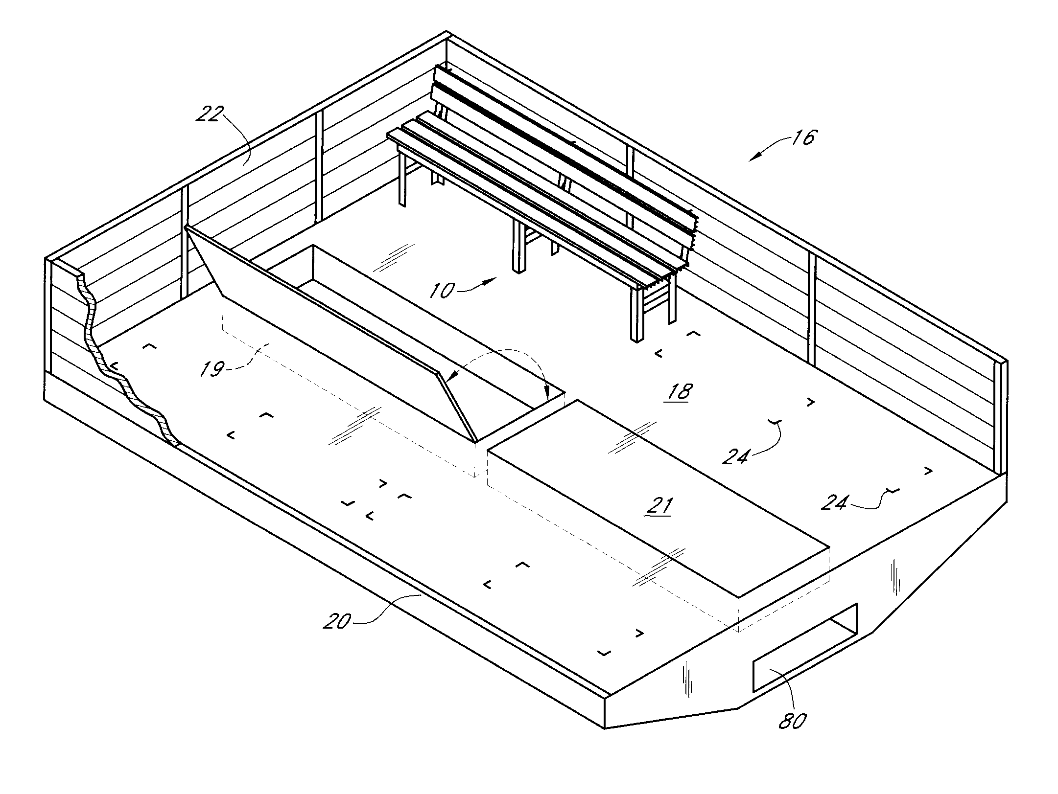 Self-supporting bench assembly for personnel transport