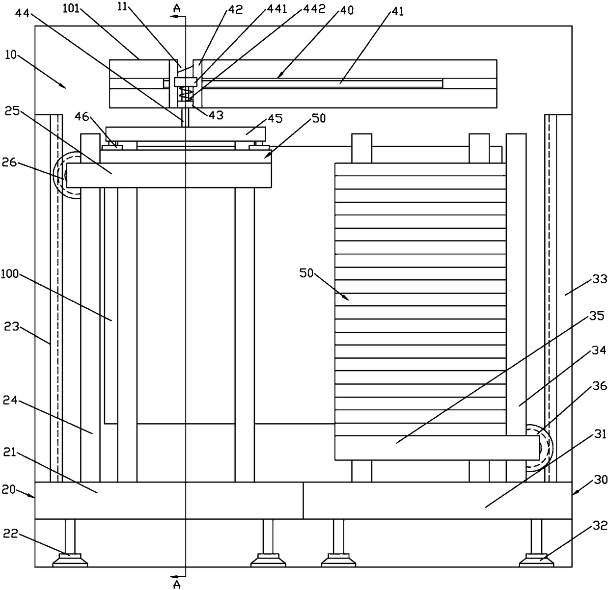 Material plate feeding and discharging equipment