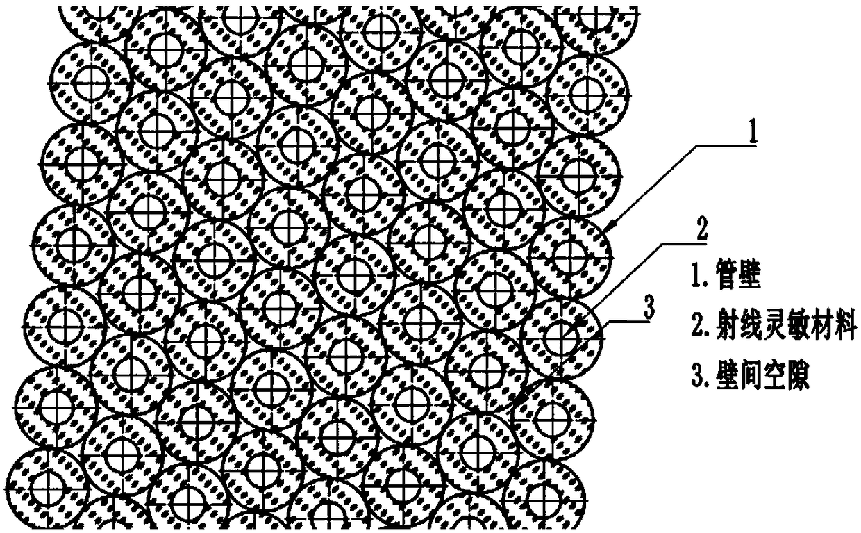 Fast neutron image detection device and manufacturing method of fast neutron detector array