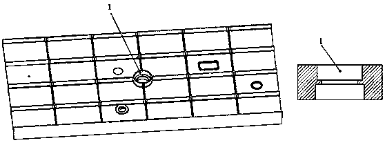 Single-face clamping hole forming method of double-side stepped hole part