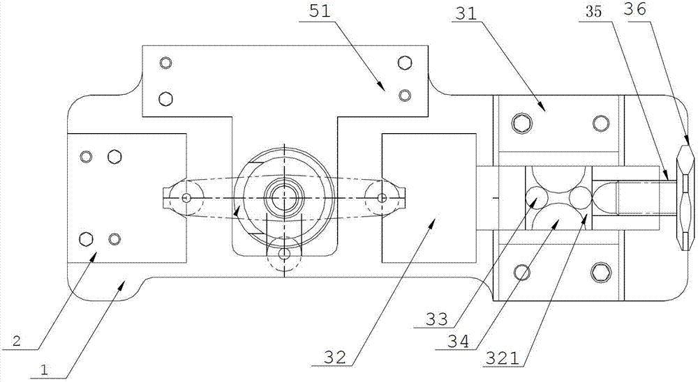 Adjustable lever drilling die clamp