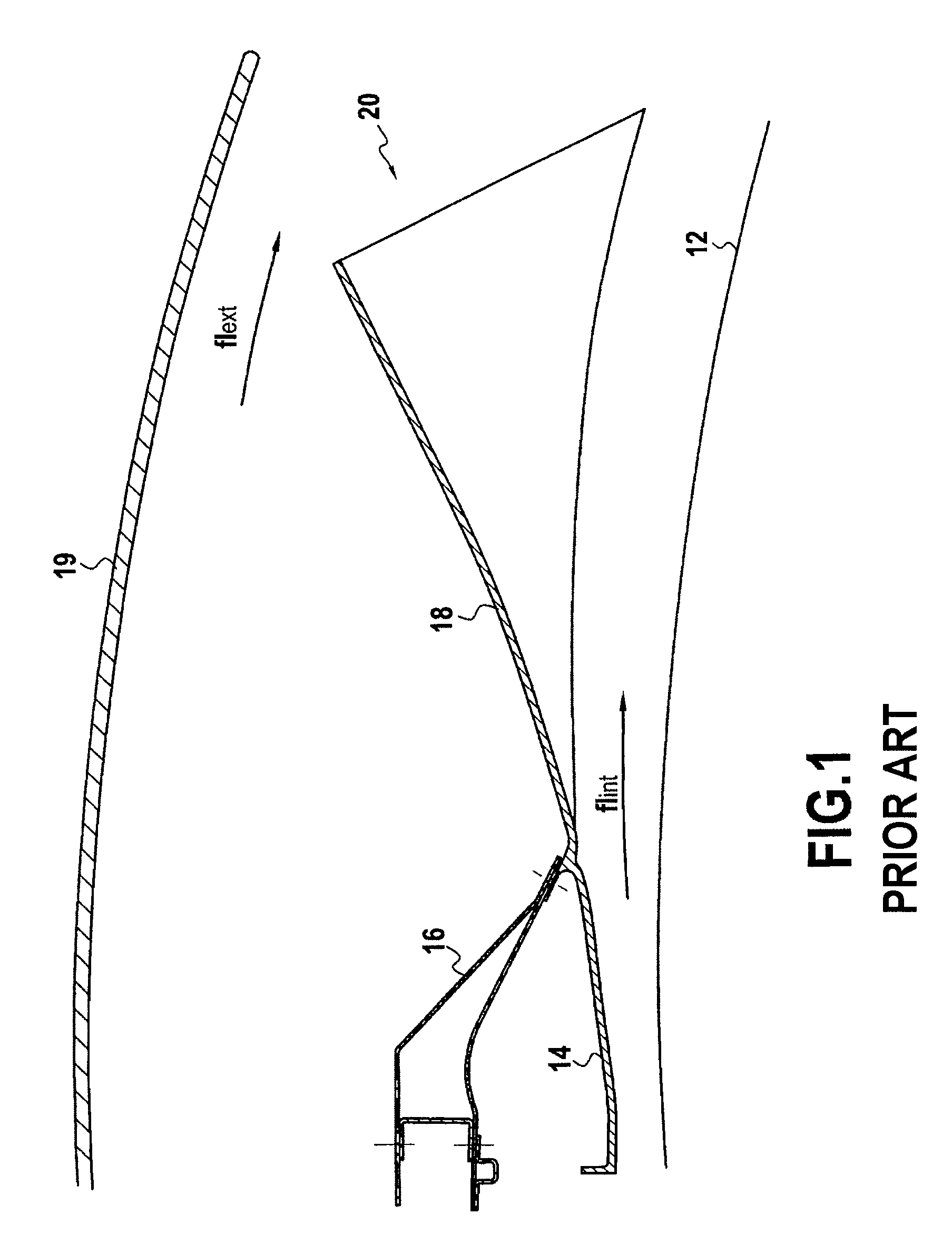 Cmc mixer with structural outer cowling