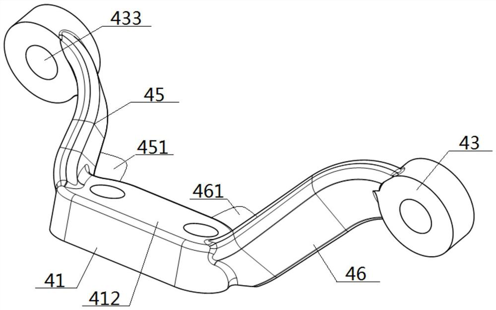 A connecting device suitable for flipping bracket assembly