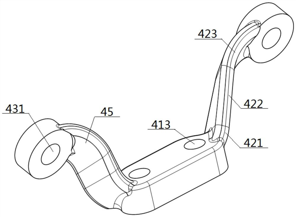 A connecting device suitable for flipping bracket assembly