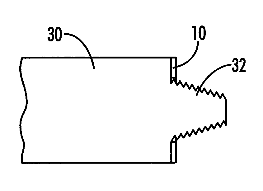 Locking ring for graphite electrodes