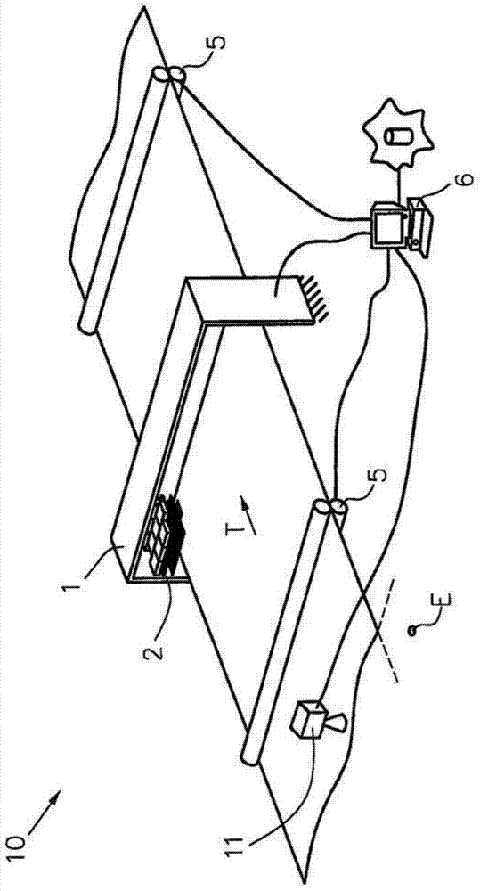 Device and method for cutting with laser array