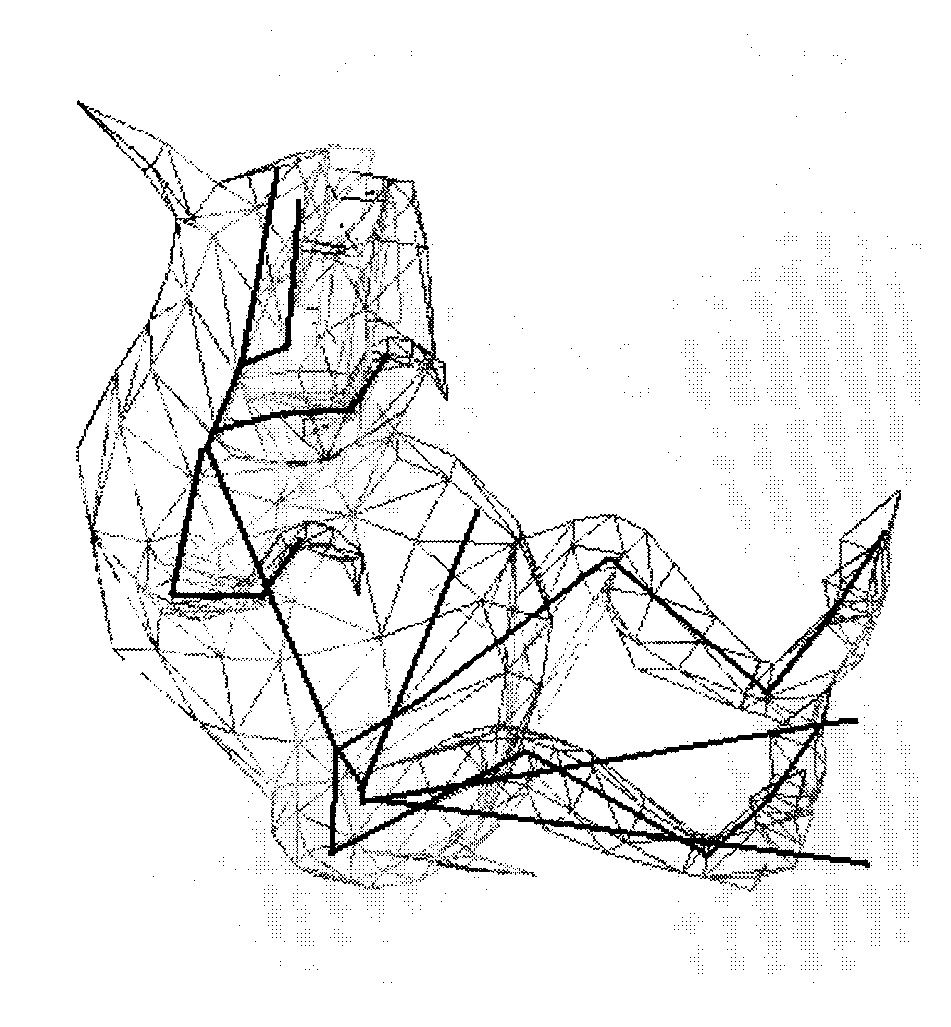 Three-dimensional figure data processing method and device