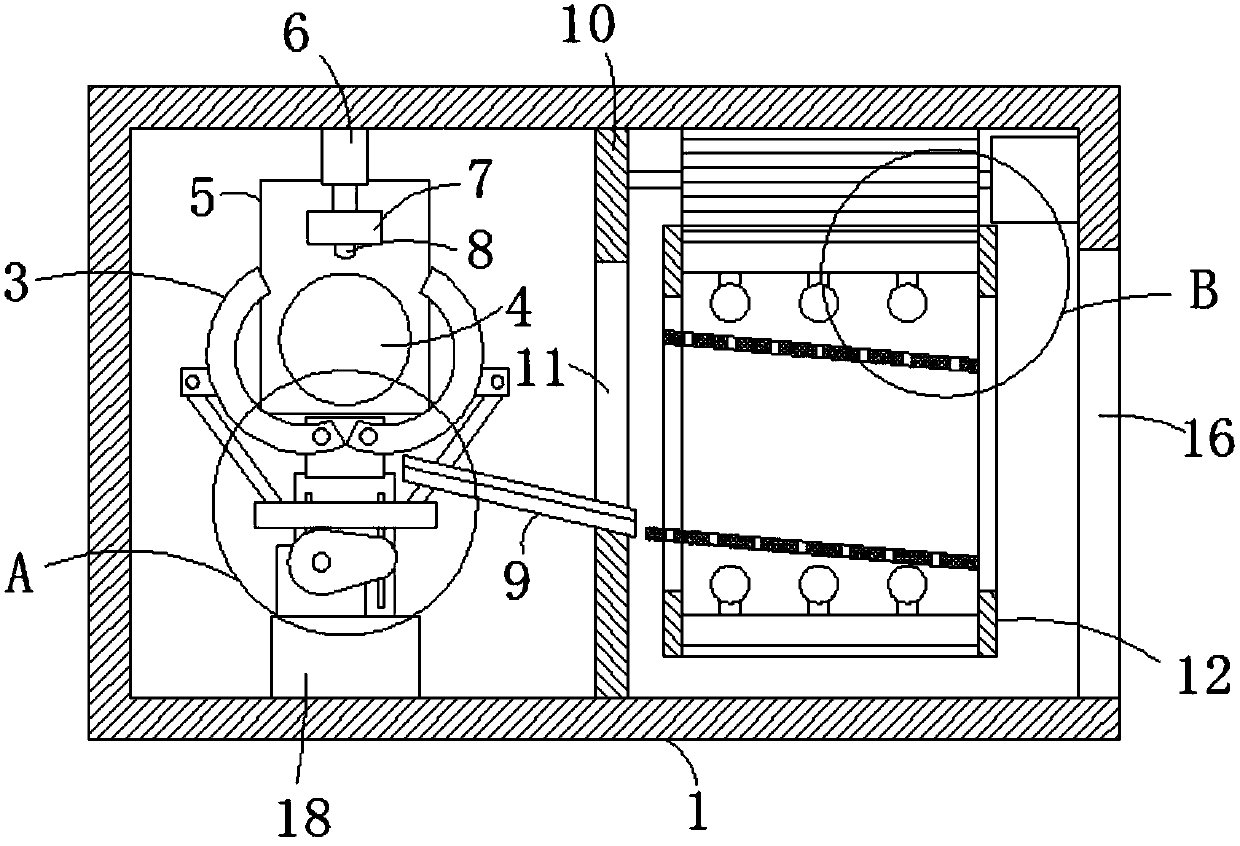 Paper cup groove forming device of paper cup machine