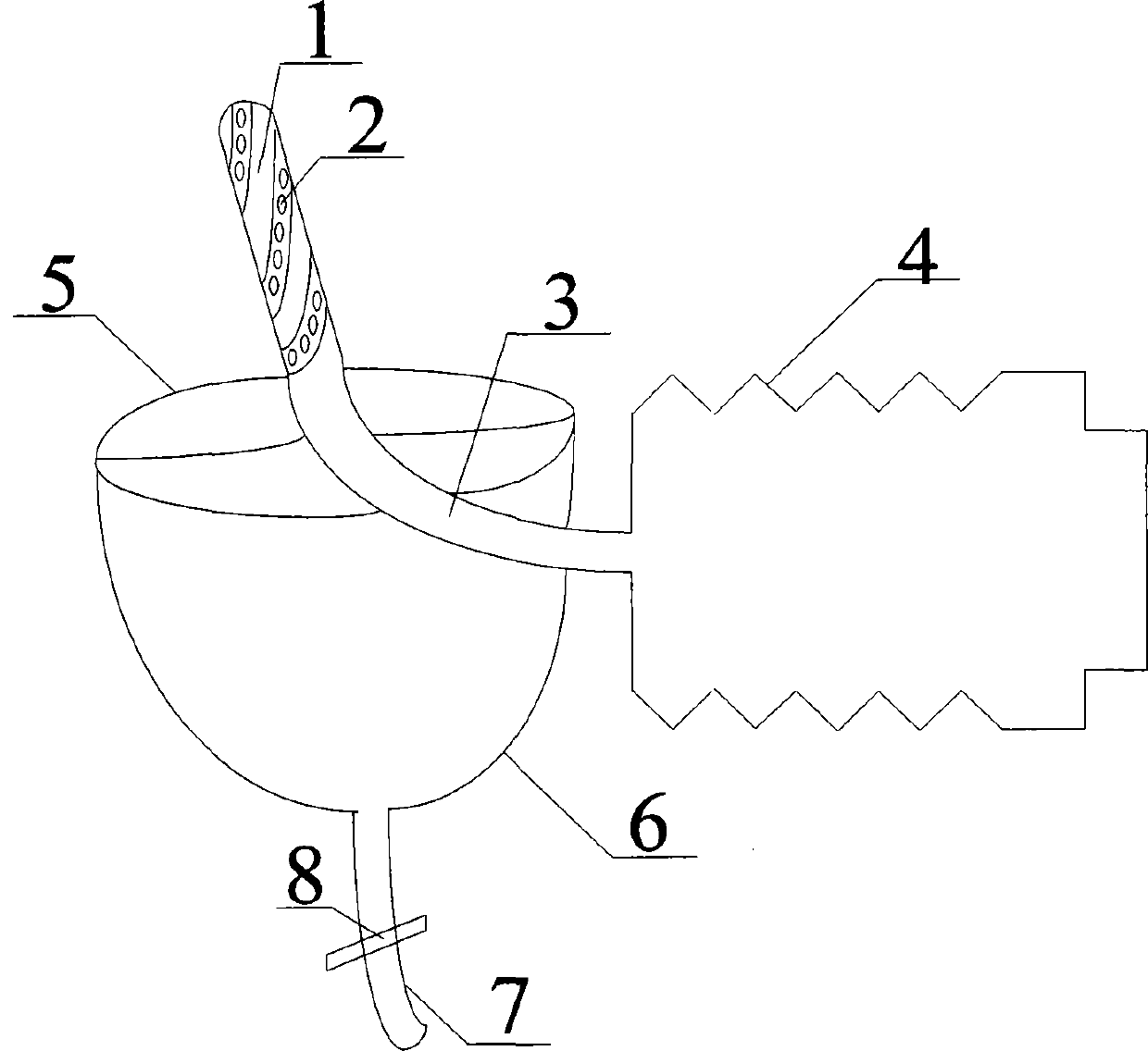 Cleaning device for obstetrics and gynecology department