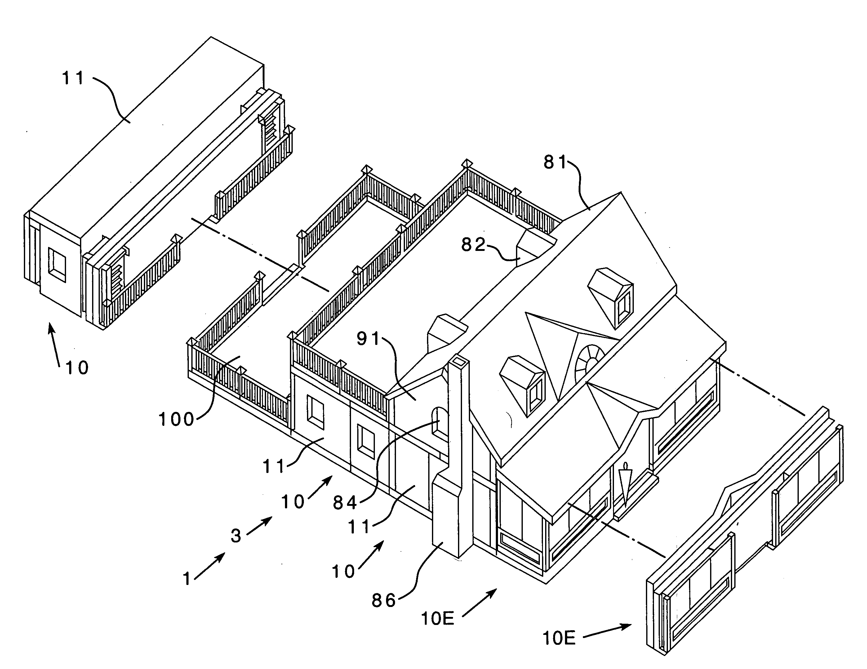 Modular prefabricated house