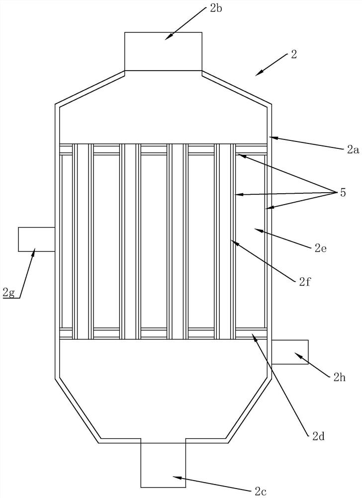 Fluorine-lined pipe flue gas heating system