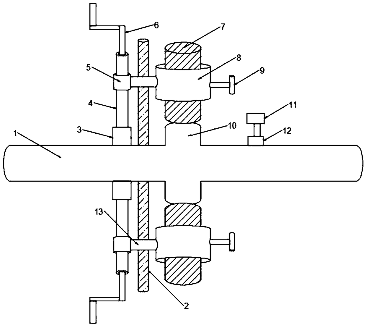 Tool clamp for cross-shaped column welding