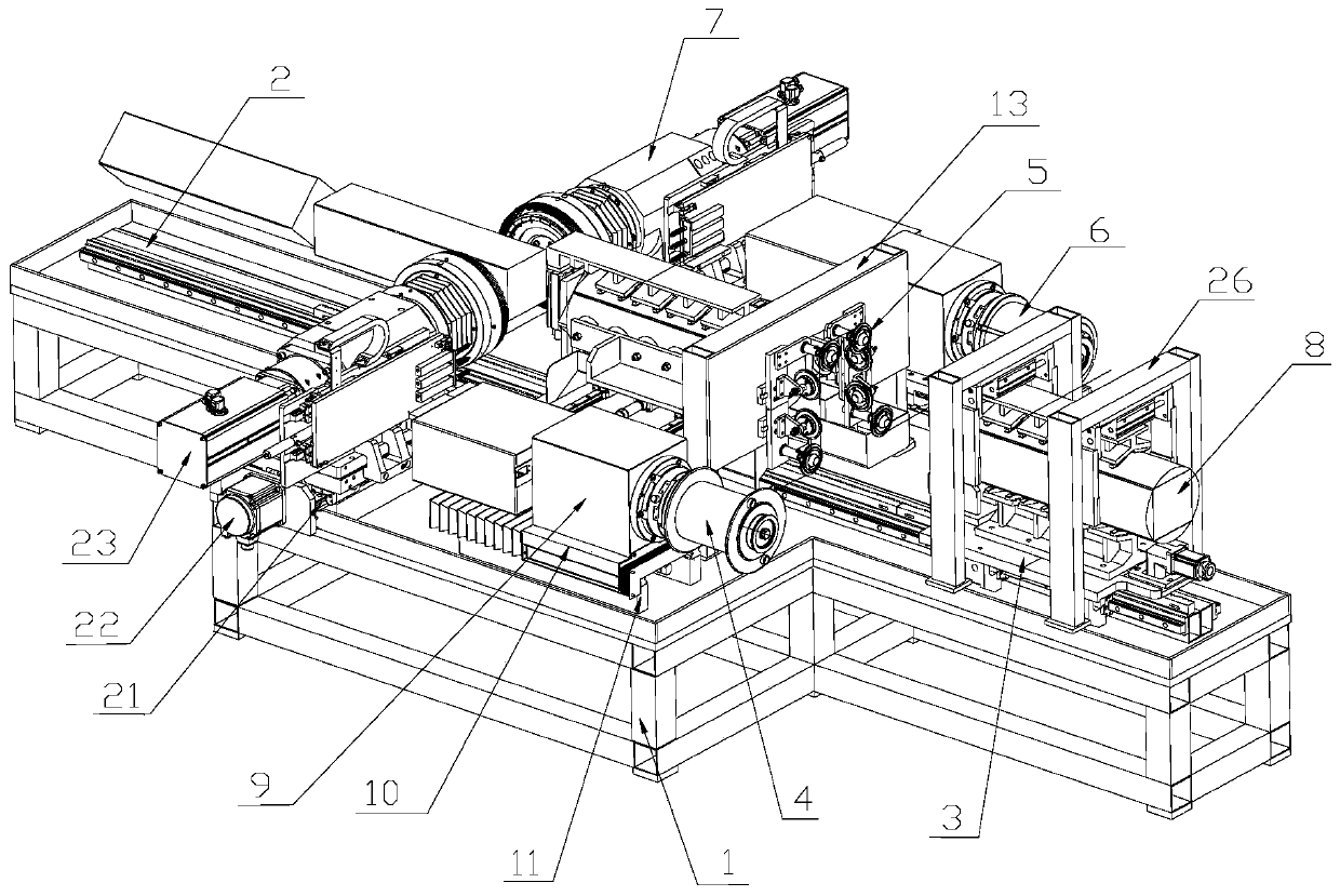 Square cutting, edge cutting and polishing all-in-one machine