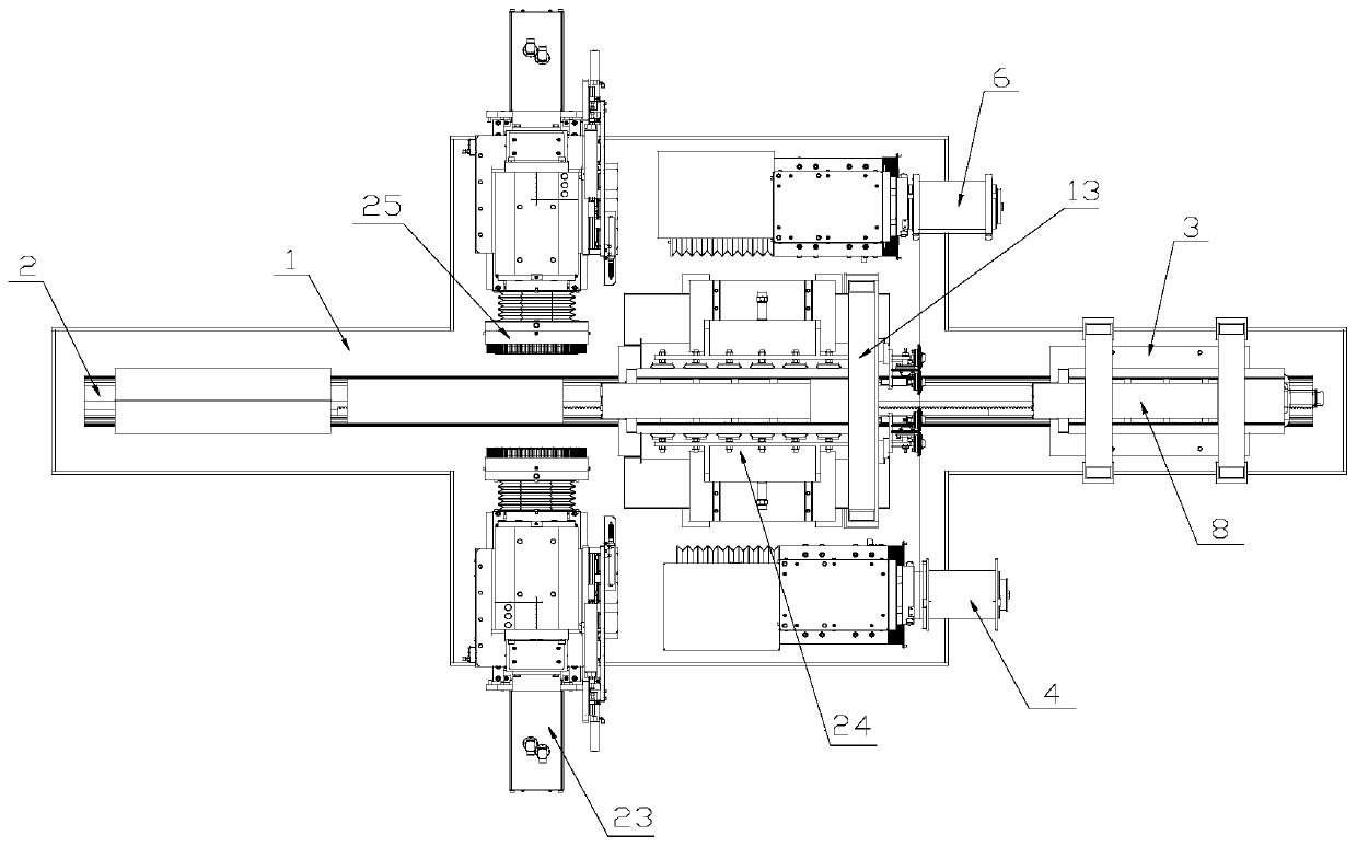 Square cutting, edge cutting and polishing all-in-one machine