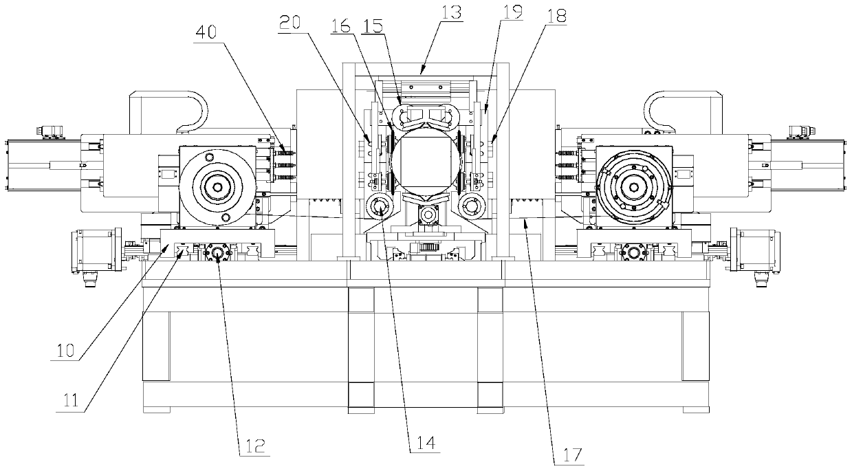 Square cutting, edge cutting and polishing all-in-one machine