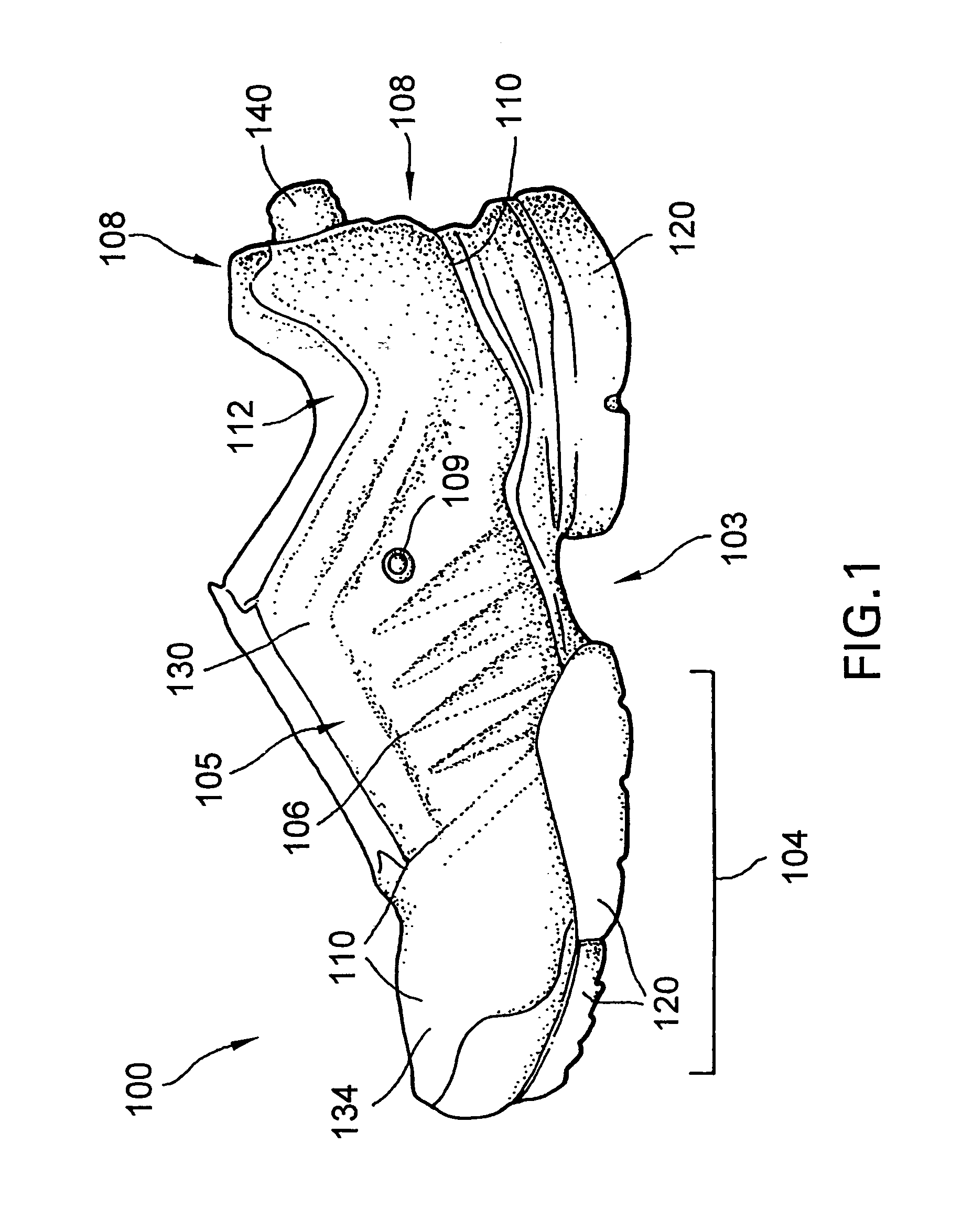 Shoe having an inflatable bladder