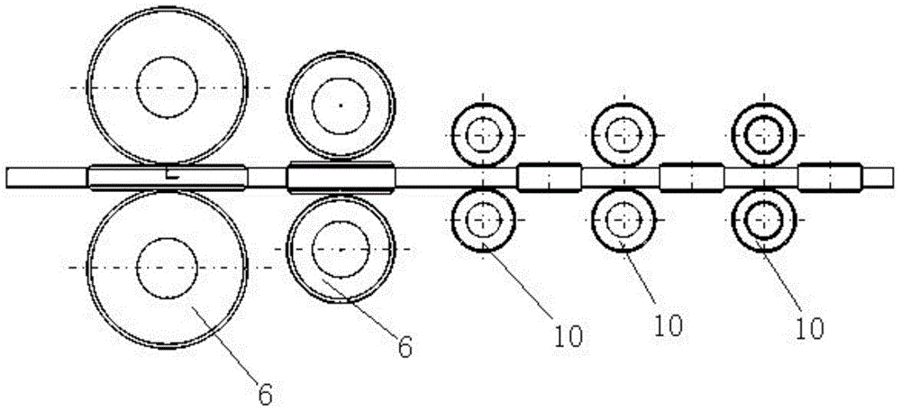 iter—pf conductor four-roller single pass flat compression diameter forming machine