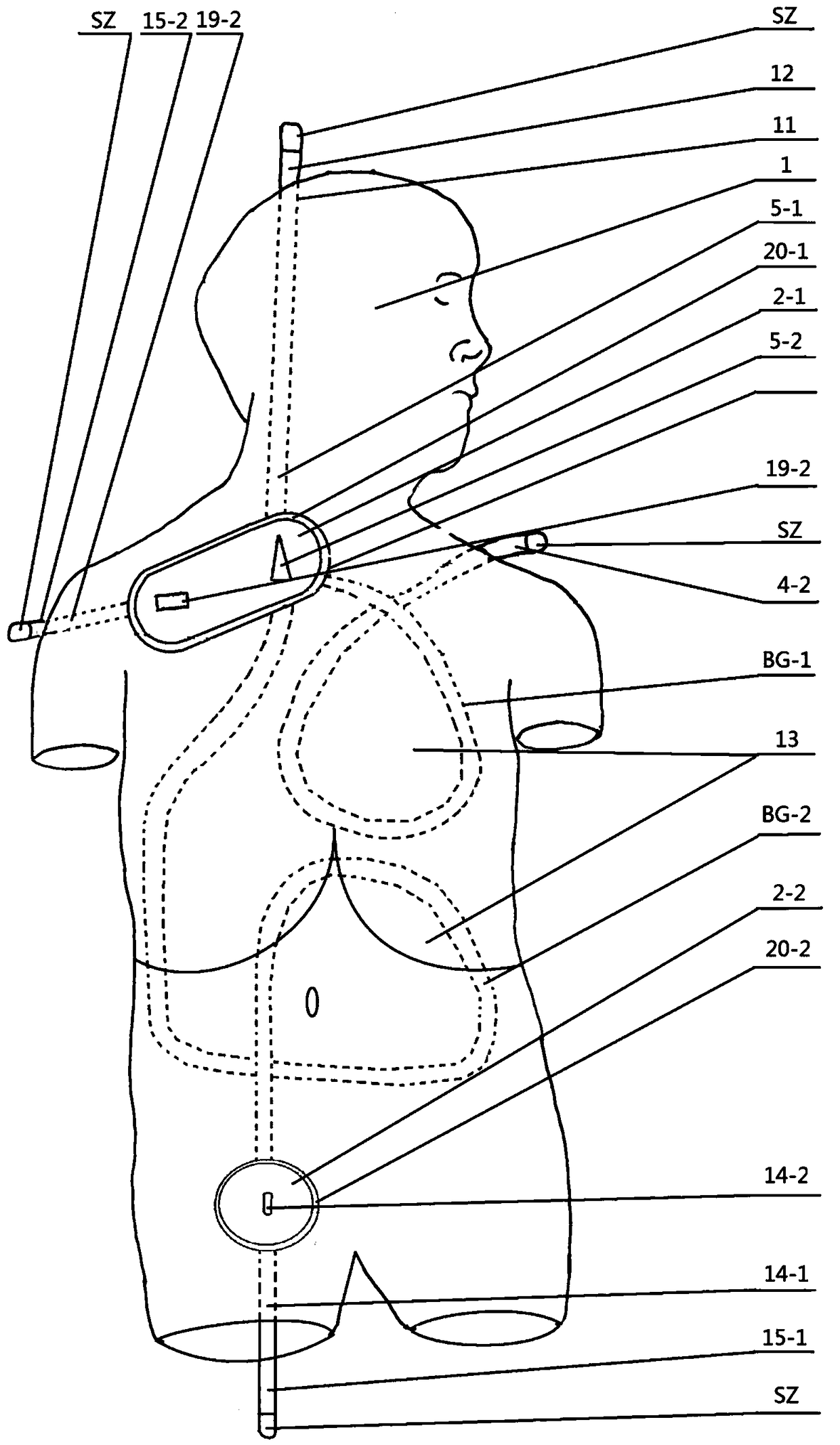 Central vein puncture training model