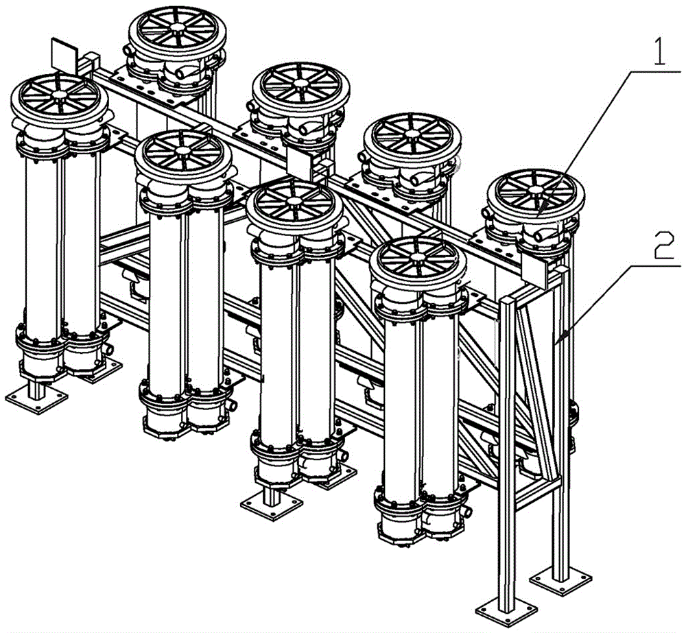 An electrolytic triple monomer module for purification of precious metals