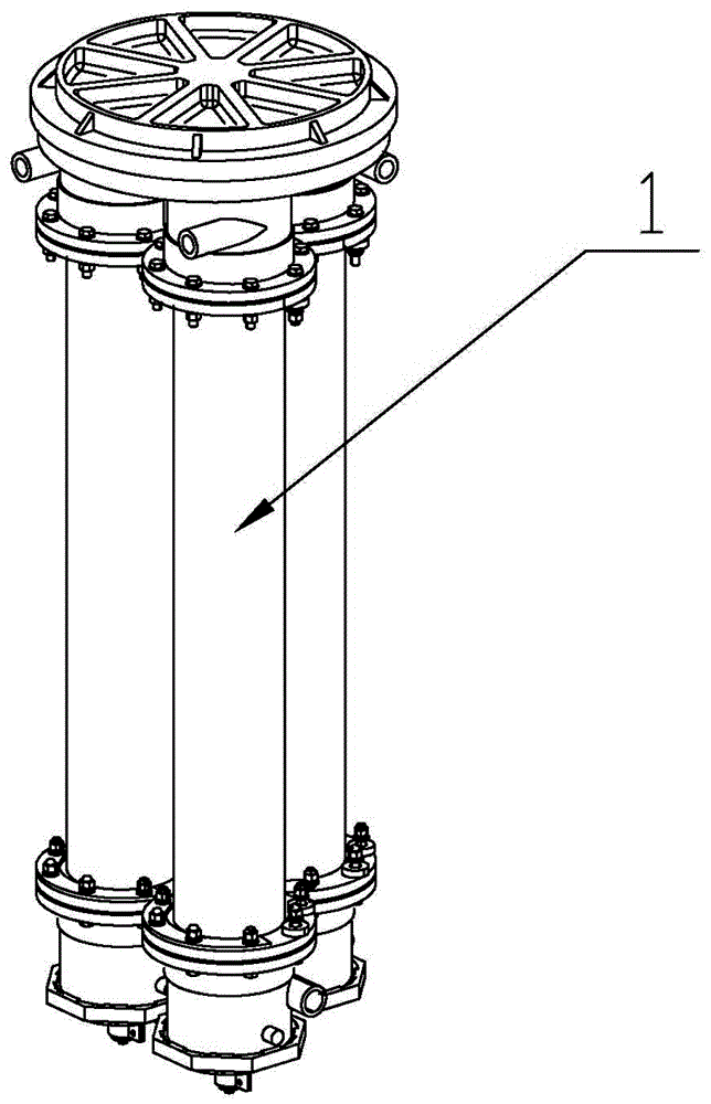 An electrolytic triple monomer module for purification of precious metals