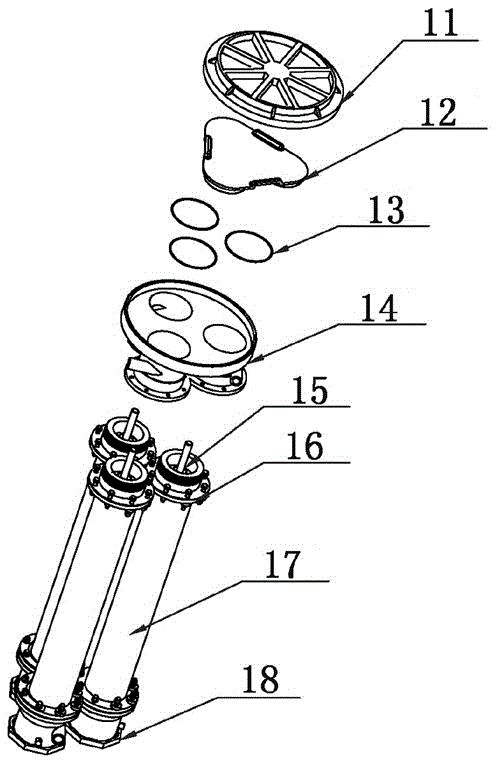 An electrolytic triple monomer module for purification of precious metals