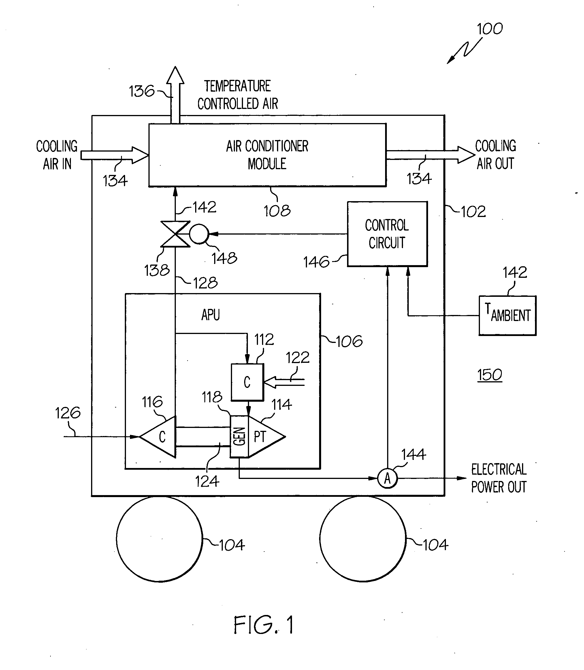 Aircraft ground support cart with component life optimization control