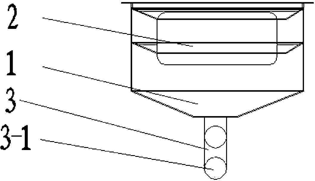 Side surface air intake sewage guide tank device for full-automatic electrostatic dust removal filter case