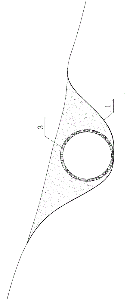 Sloping field rainwater collection and in-place gravity irrigation system and construction method thereof