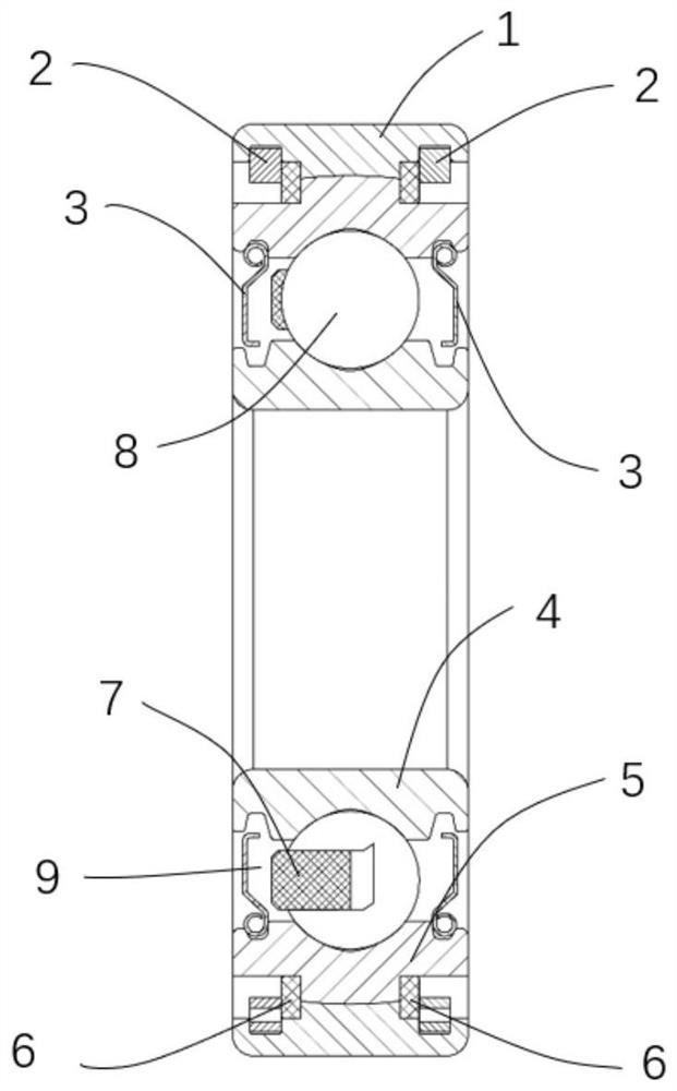 A rolling bearing assembly