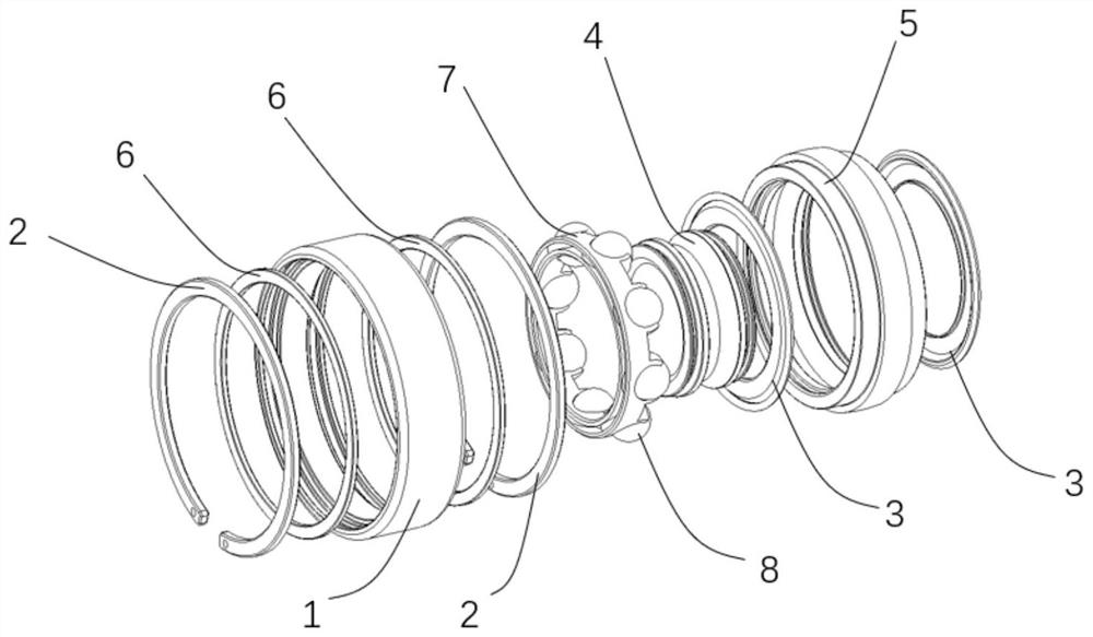 A rolling bearing assembly