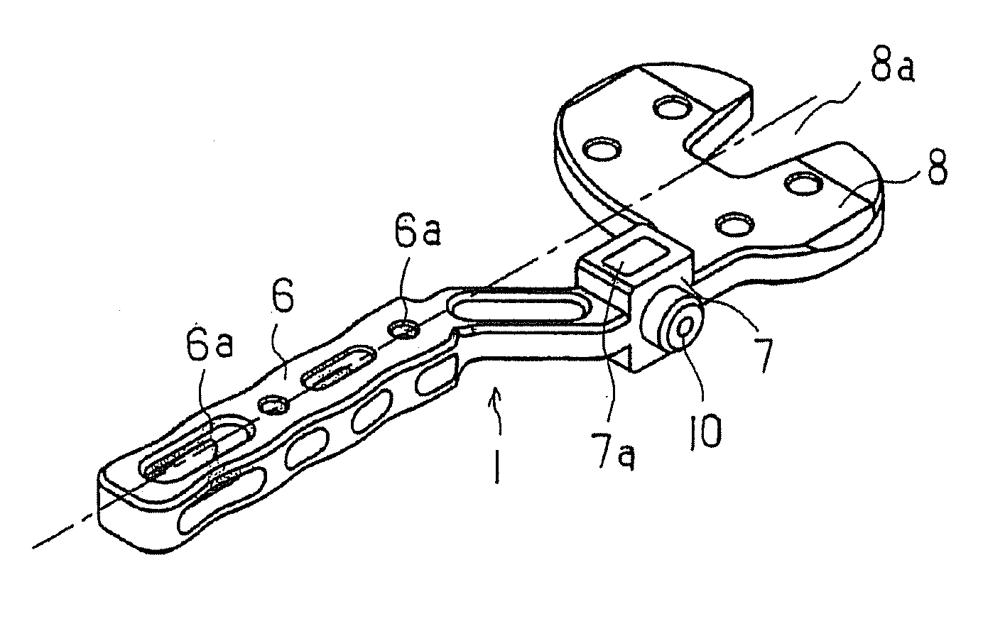 Bone Resection Jig Used in Artificial Knee Joint Replacement Surgery