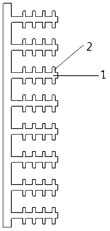 Cooling fin suitable for high-power LED lamp heat radiator