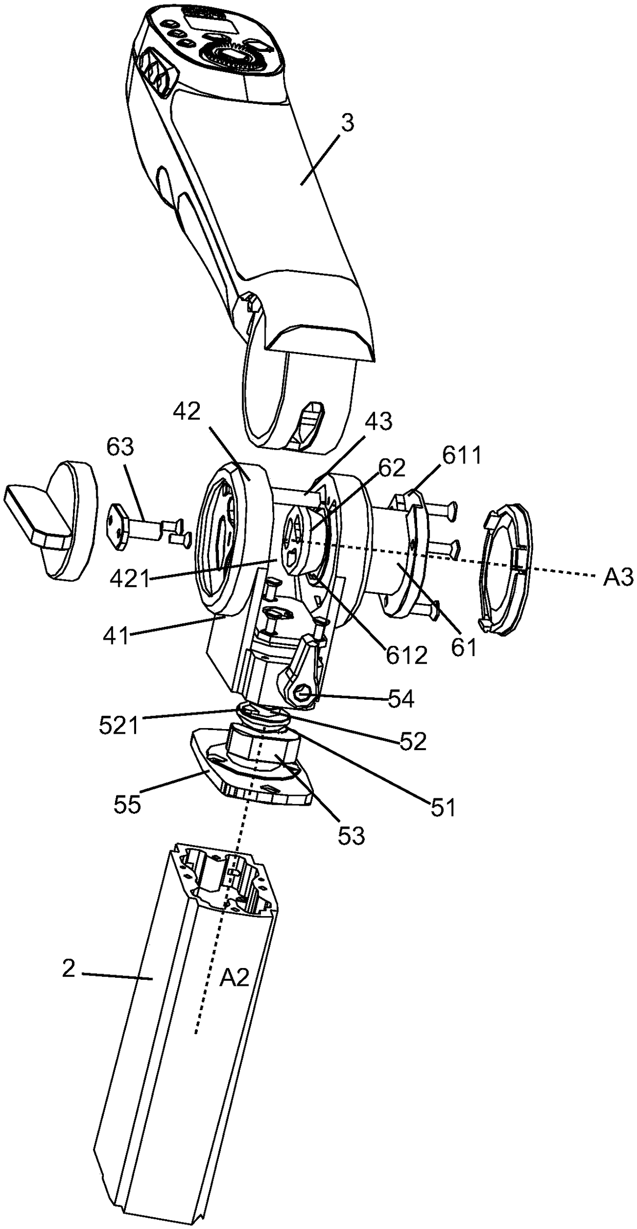 Rack assembly for stabilizer and stabilizer