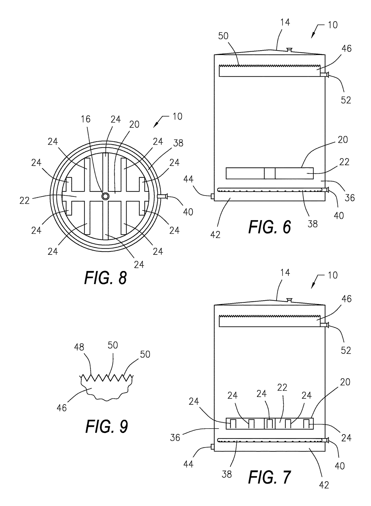 High efficiency fluid separation device