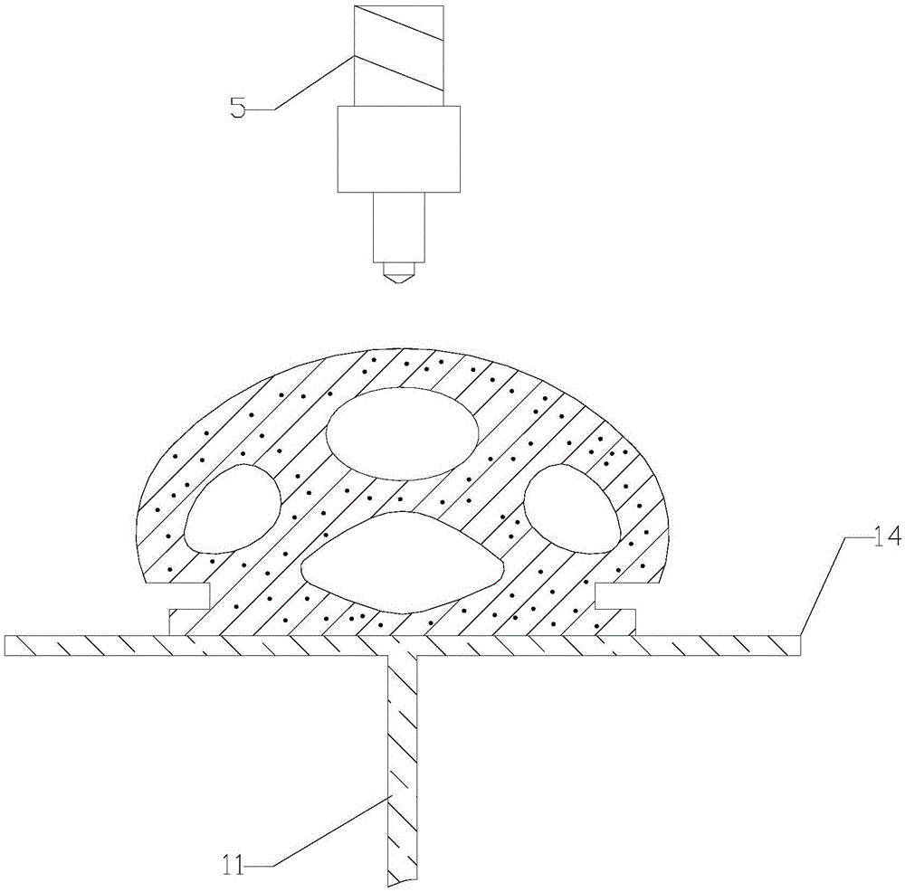 3D printing machine for manufacturing hollow rubber tires