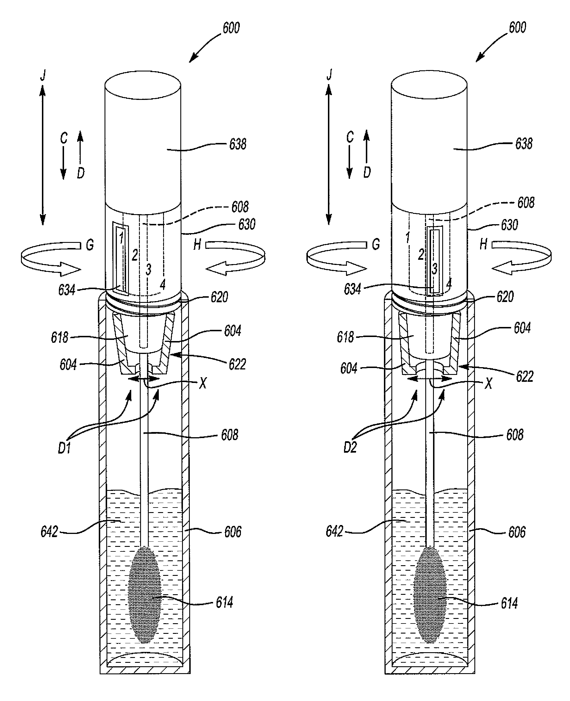 Fluid reservoir wiper assembly