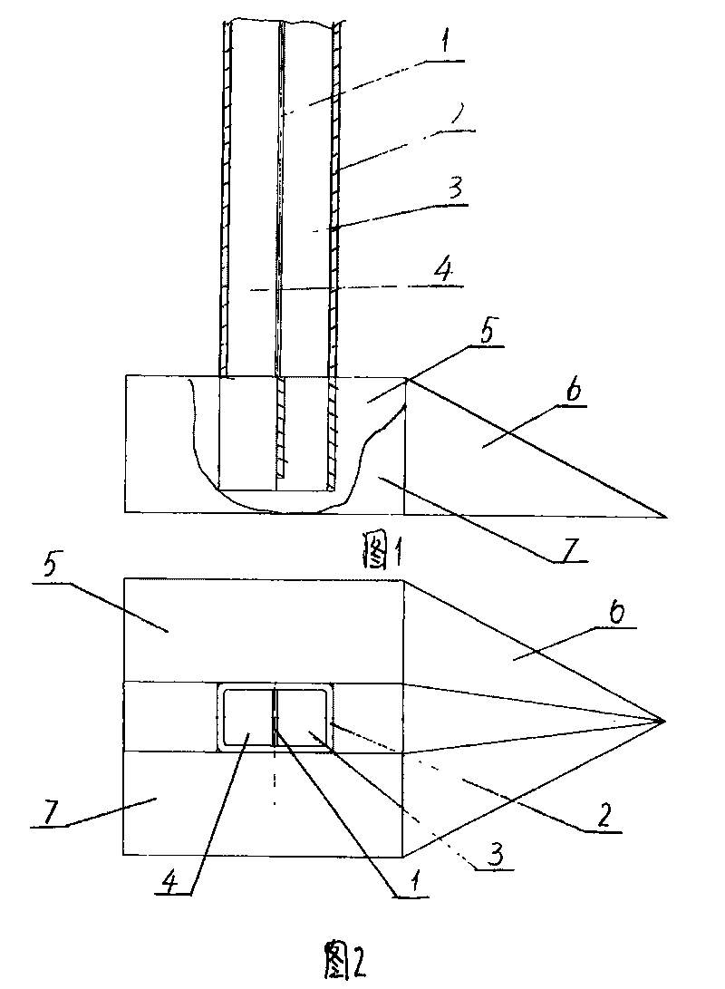 Soybean double-row drilling boot