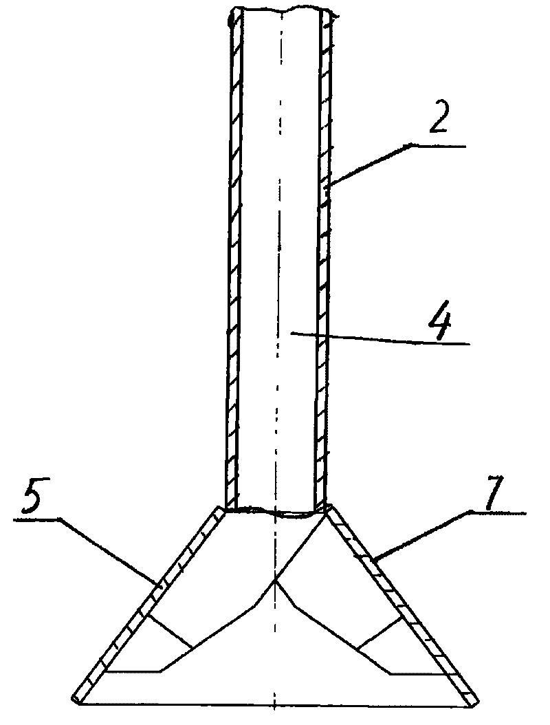 Soybean double-row drilling boot