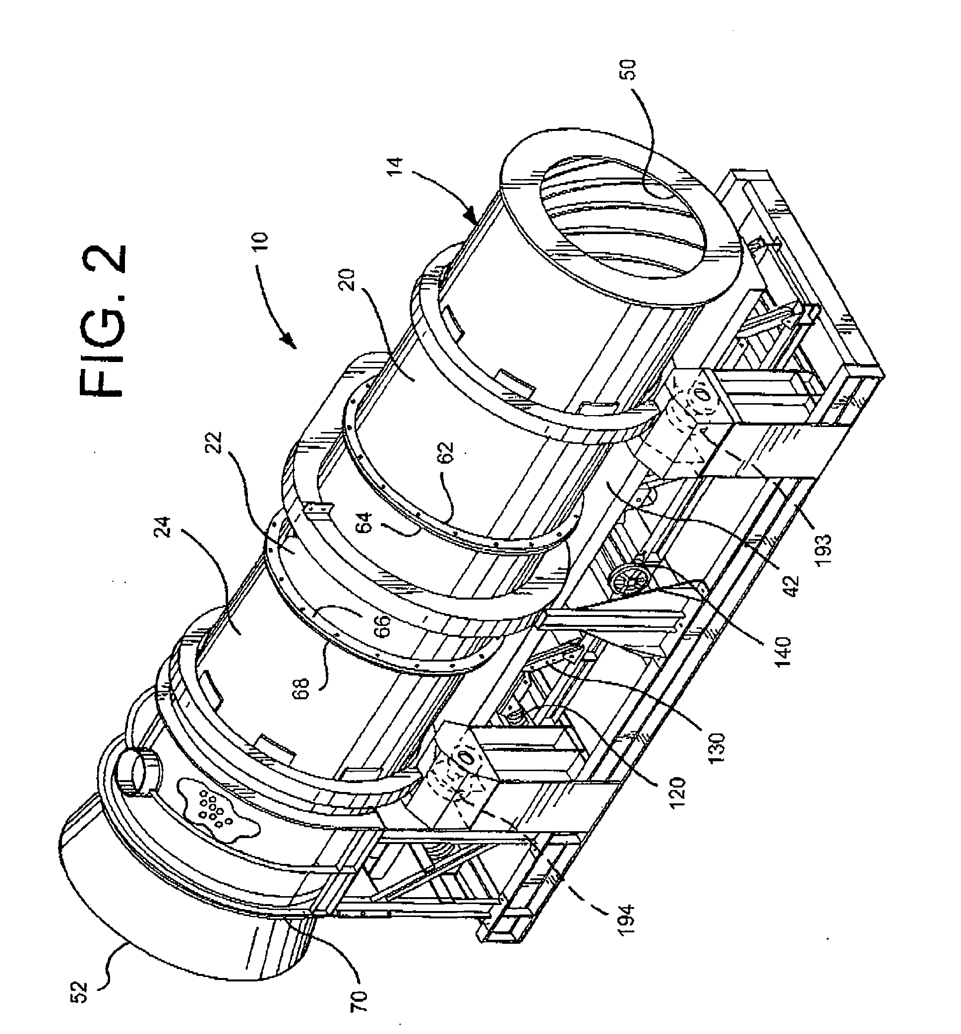 Rotary Drum and vibratory conveyor system